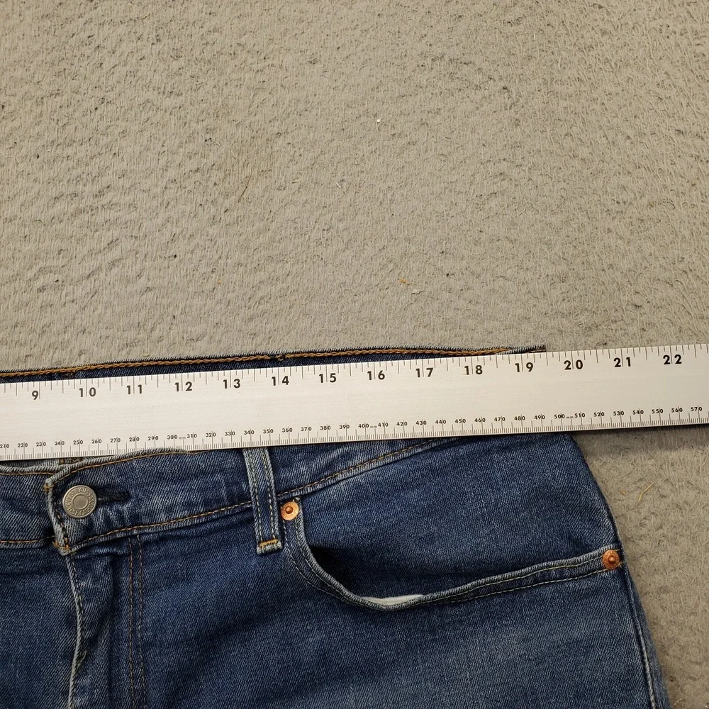 Levi's 505 Baggy Jeans Men's 38x32 Blue Denim 5-Pockets‎ Straight Leg High Rise